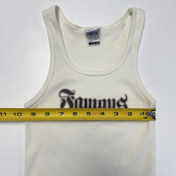 Vintage Y2k Famous Stars & Straps Tank Top Womens Juniors Small 9.5x19 USA - Picture 9 of 10